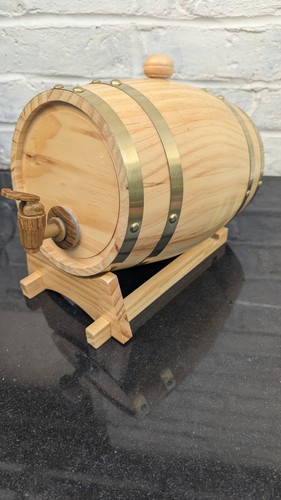 Wooden barrel brass - wooden, rings