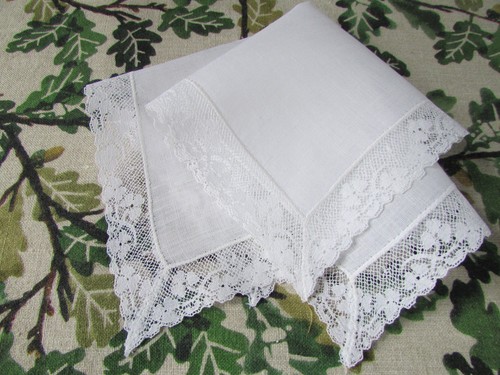 Quality vintage handkerchief - vintage,