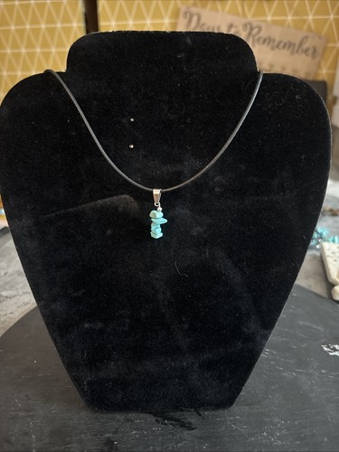 Turquoise stone necklace hand - turquoise,
