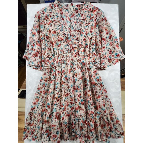 Tyche floral ruffle boho dress - boho,