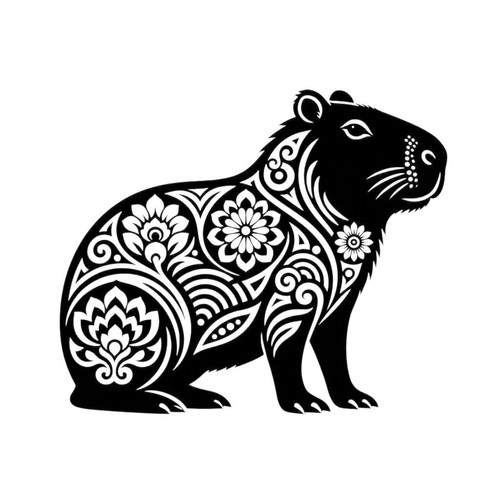 Capybara decal oriental - decal,