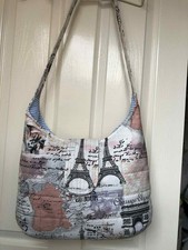Handmade medium sized hippie shoulder bag festival bag, hobo bag magnetic closur