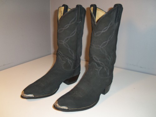 Tony lama 6997 black roughout - tony,