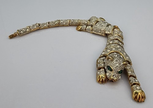 Vintage bracelet panther tiger - bracelet,