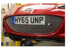 Zunsport Full Woven Polished Silver Mesh Grille Mazda MX5 Mk4
