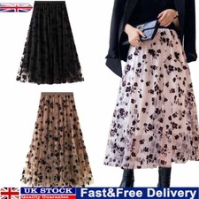 Tulle Mesh Skirt High Waist