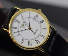 gold longines gents watch