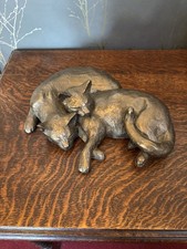 Cats Bronze Sculpture - Frith Sculpture