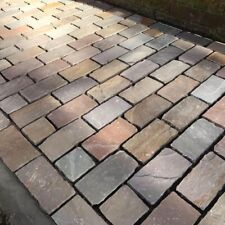 Raj Green Cobble Setts 200mm x 100mm x 40/60mm Paving Patio Garden Stones