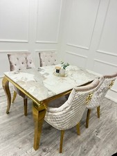 White And Gold Louis Marble