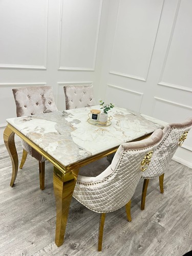 White and gold - louis, marble
