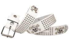 Punk Studded White PVC Jean