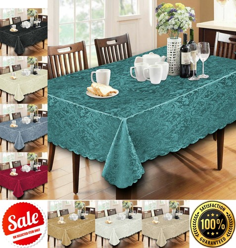 Damask jacquard table cloth - jacquard,