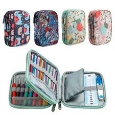 Portable Knitting Needles Case Organizer Crochet Hooks Storage Empty Zipper Bags
