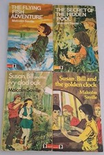 Malcolm Saville 4 Knight paperbacks Susan Bill etc. 1970s
