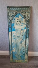 Alphonse mucha wood - wood, panel