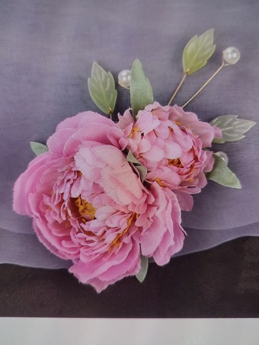 Flower brooch hair clip - brooch,