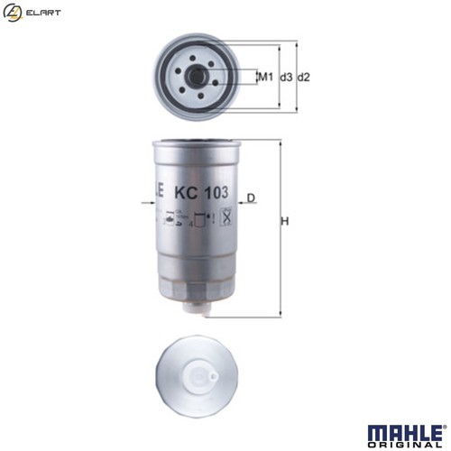 Fuel filter 103 for - filter, alfa