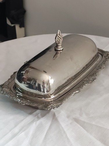 Vintage silver plated butter - vintage,
