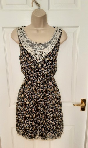 Floral skater tea dress hippie - floral,
