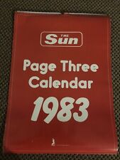 The Sun Page 3 Calendar 1983 - Linda Lusardi - Nike Clark - Debbie Boyland