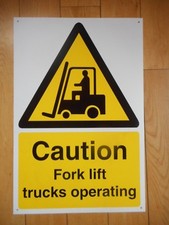 Caution Fork Lift Trucks