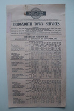 Midland Red Bus Timetable 1953