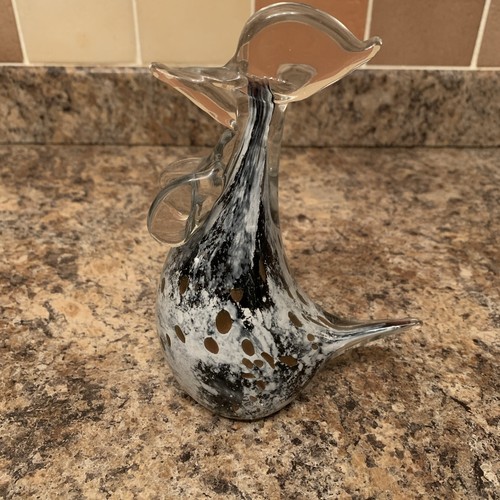 Art glass speckled rooster - glass,