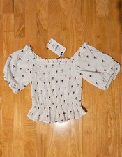 Zara Women's White Floral Off