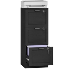 HOMCOM 3-Drawer File Cabinet