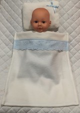 🧸 Cream & Blue Teddy Design