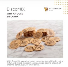  Ice Cream Van Fun Wafer Round   Dessert Ice Cream  Parlour  BiscoMIX 2x1000pz  