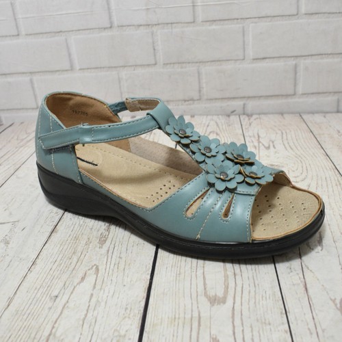 Womens blue enclosed heel - enclosed,