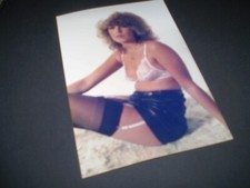 original vintage 1980's fetish glamour model  stockings p v c  photograph 6