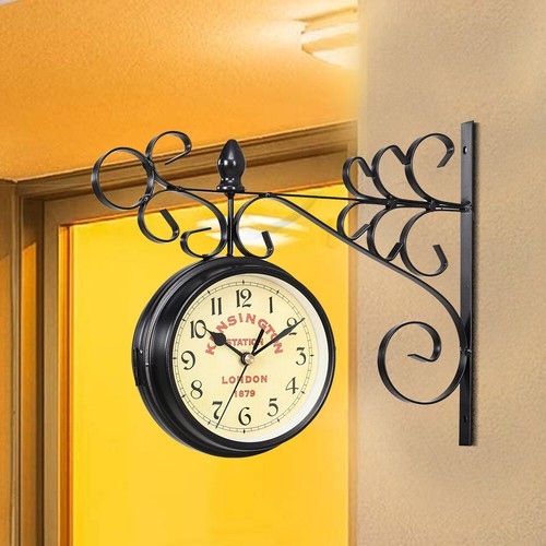 Retro double sided wall clock - double-sided,