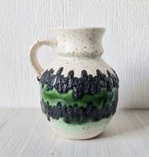 Original Bay Keramik Green Fat Lava Jug Vase WGP Ceramic Mid Century Style 1970s