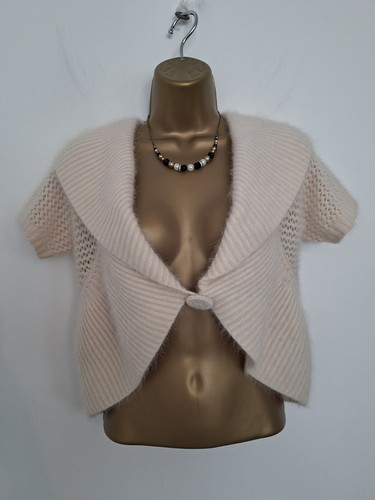 Kaliko beige angora mix shrug - angora,