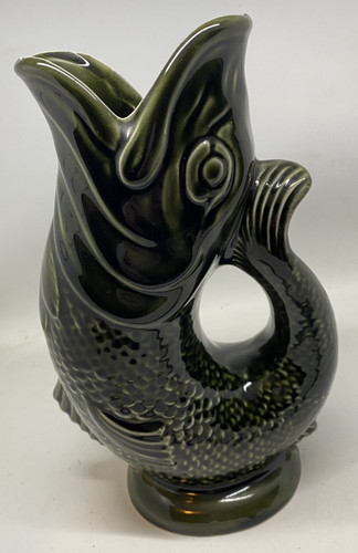 Vintage gurgle fish jug vase - gurgle,