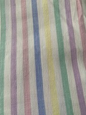 Vintage Candy Stripe 100% Cotton Double  Sheet & 1Pillow Case