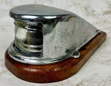 Vintage Boat Bow Navigation Light, Teardrop, Chrome, Maritime, Marine, Retro
