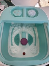 Collapsible Foot Spa and Massager with Heater Bubble and Virbration Technology
