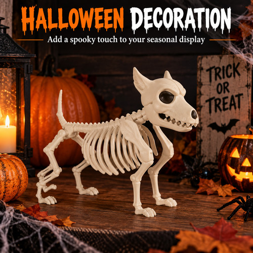 Wolf skeleton halloween - wolf,