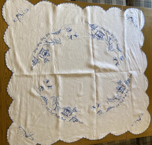 Vintage embroidered blue - vintage,