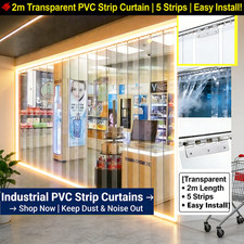 5pcs PVC Strip Curtain 2m