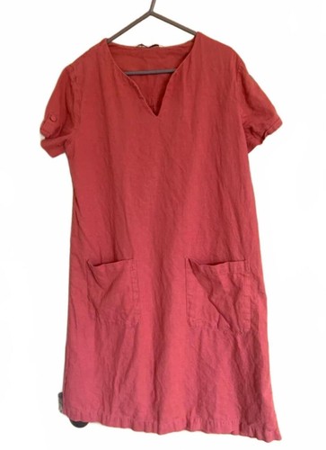Woman red linen blend - red,