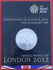 £5 FIVE POUND COIN , COUNTDOWN TO LONDON 2012:3, OLYMPICS , BUNC , 2009