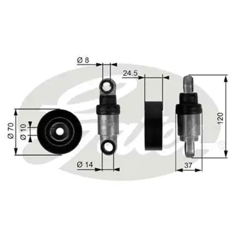 Belt tensioner pulley - pulley, t38242