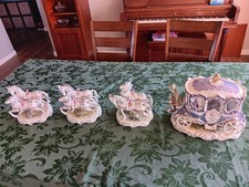 Porcelain horse-drawn carriage