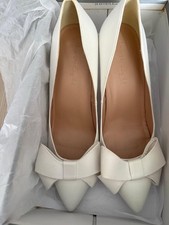 Cream satin wedding shoes - cream,