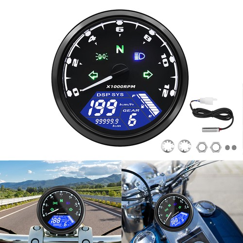 Lcd digital gauge motorcycle - lcd,